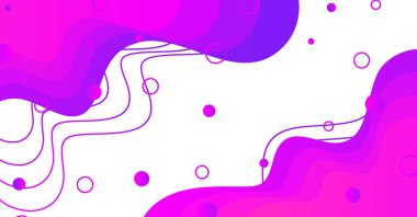 Renkli arka planı olan soyut sıvı dalga arkaplanı. Akışkan dalgalı şekiller tasarımı