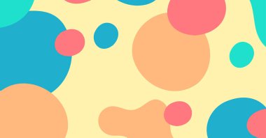 Soyut renkli geometrik arkaplan. Sıvı renk arkaplan tasarımı. Akışkan şekiller bileşimi