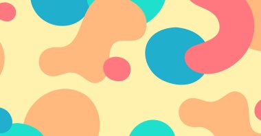 Soyut renkli geometrik arkaplan. Sıvı renk arkaplan tasarımı. Akışkan şekiller bileşimi