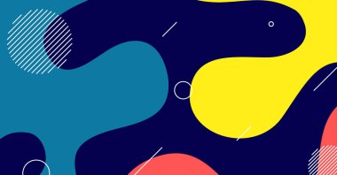 Soyut dinamik doku sıvı dalga renkli arkaplan tasarımı. Akışkan dalgalı şekiller tasarımı