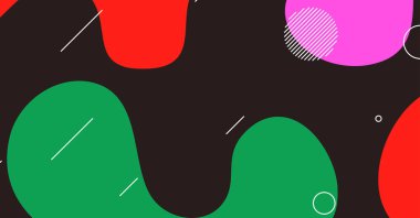 Soyut dinamik doku sıvı dalga renkli arkaplan tasarımı. Akışkan dalgalı şekiller tasarımı