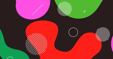 Soyut dinamik doku sıvı dalga renkli arkaplan tasarımı. Akışkan dalgalı şekiller tasarımı