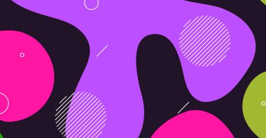 Soyut dinamik doku sıvı dalga renkli arkaplan tasarımı. Akışkan dalgalı şekiller tasarımı