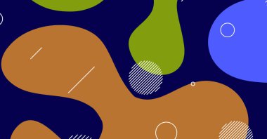 Soyut dinamik doku sıvı dalga renkli arkaplan tasarımı. Akışkan dalgalı şekiller tasarımı