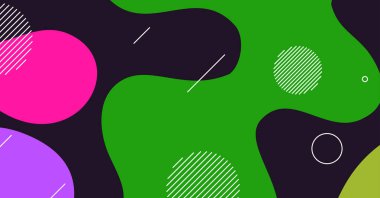 Soyut dinamik doku sıvı dalga renkli arkaplan tasarımı. Akışkan dalgalı şekiller tasarımı