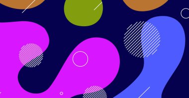 Soyut dinamik doku sıvı dalga renkli arkaplan tasarımı. Akışkan dalgalı şekiller tasarımı