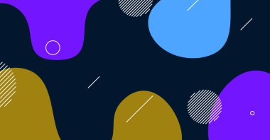 Soyut dinamik doku sıvı dalga renkli arkaplan tasarımı. Akışkan dalgalı şekiller tasarımı