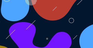 Soyut dinamik doku sıvı dalga renkli arkaplan tasarımı. Akışkan dalgalı şekiller tasarımı