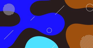 Soyut dinamik doku sıvı dalga renkli arkaplan tasarımı. Akışkan dalgalı şekiller tasarımı