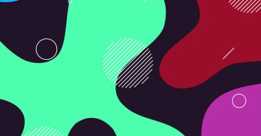 Soyut dinamik doku sıvı dalga renkli arkaplan tasarımı. Akışkan dalgalı şekiller tasarımı