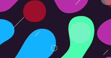 Soyut dinamik doku sıvı dalga renkli arkaplan tasarımı. Akışkan dalgalı şekiller tasarımı