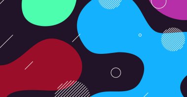 Soyut dinamik doku sıvı dalga renkli arkaplan tasarımı. Akışkan dalgalı şekiller tasarımı