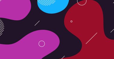 Soyut dinamik doku sıvı dalga renkli arkaplan tasarımı. Akışkan dalgalı şekiller tasarımı