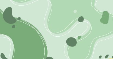 Soyut arkaplan çeşitli şekiller ve karalama nesneleri pastel renk. Modern modern vektör illüstrasyonu.