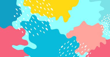 Geometrik şekil ve renge sahip soyut yaratıcı arkaplan. Modern vektör arkaplan tasarımı