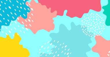 Geometrik şekil ve renge sahip soyut yaratıcı arkaplan. Modern vektör arkaplan tasarımı