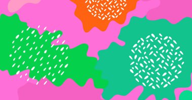 Geometrik şekil ve renge sahip soyut yaratıcı arkaplan. Modern vektör arkaplan tasarımı