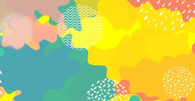 Geometrik şekil ve renge sahip soyut yaratıcı arkaplan. Modern vektör arkaplan tasarımı