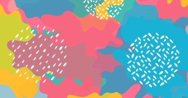 Geometrik şekil ve renge sahip soyut yaratıcı arkaplan. Modern vektör arkaplan tasarımı