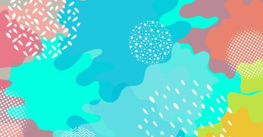 Geometrik şekil ve renge sahip soyut yaratıcı arkaplan. Modern vektör arkaplan tasarımı