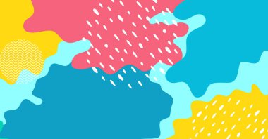 Geometrik şekil ve renge sahip soyut yaratıcı arkaplan. Modern vektör arkaplan tasarımı