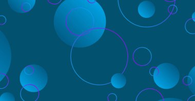 Soyut minimum eğimli geometrik daire arkaplanı. Dinamik şekiller bileşimi