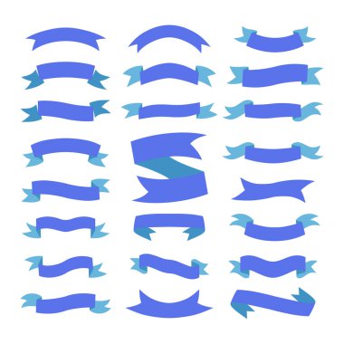 Kurdeleler, vektör illüstrasyonları. Tebrik kartları, afişler, davetiyeler için tasarım öğeleri. Çizim, vektör illüstrasyonu.