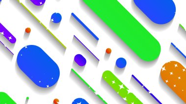 Soyut minimum geometrik şekil arkaplanı ve gradyanı. Dinamik şekiller bileşimi