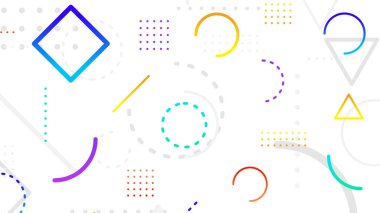 Minimum arka plan tasarımı ile serin geometrik. Posterler, afişler, ilanlar vs. için uygulanabilir