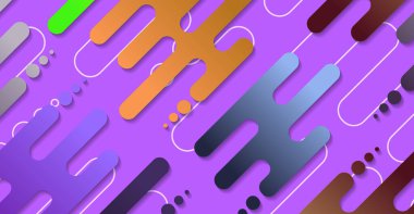 Soyut minimum geometrik şekil arkaplanı ve gradyanı. Dinamik şekiller bileşimi