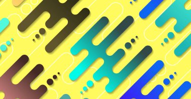 Soyut minimum geometrik şekil arkaplanı ve gradyanı. Dinamik şekiller bileşimi