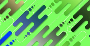 Soyut minimum geometrik şekil arkaplanı ve gradyanı. Dinamik şekiller bileşimi