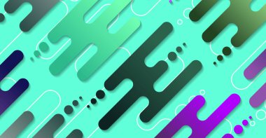 Soyut minimum geometrik şekil arkaplanı ve gradyanı. Dinamik şekiller bileşimi