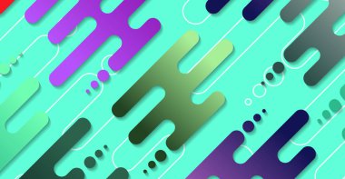 Soyut minimum geometrik şekil arkaplanı ve gradyanı. Dinamik şekiller bileşimi