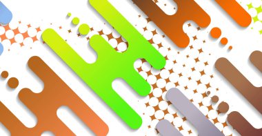 Soyut minimum geometrik şekil arkaplanı ve gradyanı. Dinamik şekiller bileşimi