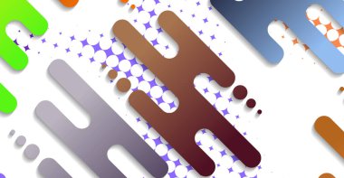 Soyut minimum geometrik şekil arkaplanı ve gradyanı. Dinamik şekiller bileşimi