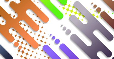 Soyut minimum geometrik şekil arkaplanı ve gradyanı. Dinamik şekiller bileşimi