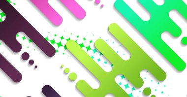 Soyut minimum geometrik şekil arkaplanı ve gradyanı. Dinamik şekiller bileşimi