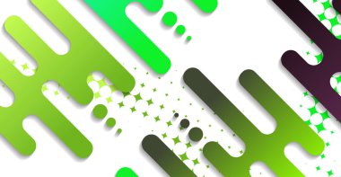 Soyut minimum geometrik şekil arkaplanı ve gradyanı. Dinamik şekiller bileşimi