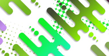 Soyut minimum geometrik şekil arkaplanı ve gradyanı. Dinamik şekiller bileşimi