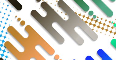 Soyut minimum geometrik şekil arkaplanı ve gradyanı. Dinamik şekiller bileşimi