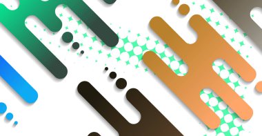 Soyut minimum geometrik şekil arkaplanı ve gradyanı. Dinamik şekiller bileşimi