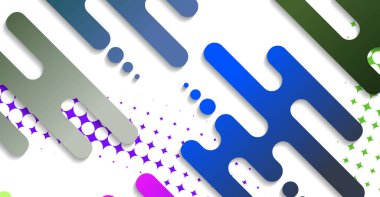 Soyut minimum geometrik şekil arkaplanı ve gradyanı. Dinamik şekiller bileşimi