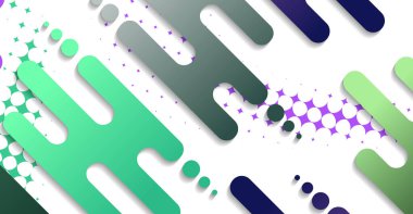 Soyut minimum geometrik şekil arkaplanı ve gradyanı. Dinamik şekiller bileşimi