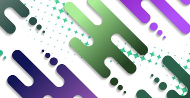 Soyut minimum geometrik şekil arkaplanı ve gradyanı. Dinamik şekiller bileşimi