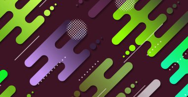 Soyut minimum geometrik şekil arkaplanı ve gradyanı. Dinamik şekiller bileşimi