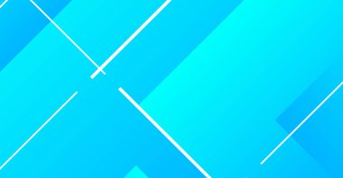 Beyaz geometrik çizgilerle kesişen mavi katmanlı modern bir soyut tasarım. Çağdaş arka planlar ve dijital sanat projeleri için ideal.