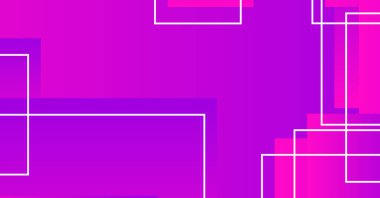 Beyaz çizgilerle kesişen koyu pembe ve mor dikdörtgenler içeren renkli ve soyut bir tasarım. Modern arkaplan ve tasarım elemanları için ideal