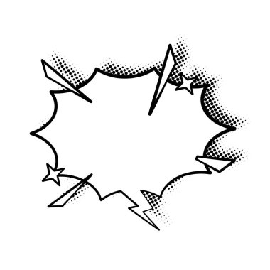 Zarif yarım tonlu gölgelerle güçlendirilmiş ince çizgili sanat konuşma balonları. Çizgi roman, sosyal medya paylaşımları, reklamlar ve grafik tasarım projeleri için ideal.