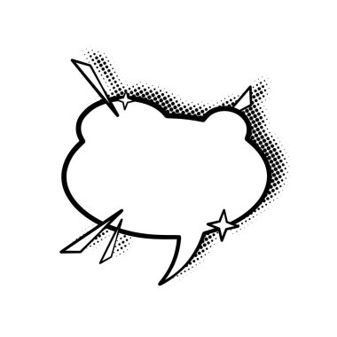 Zarif yarım tonlu gölgelerle güçlendirilmiş ince çizgili sanat konuşma balonları. Çizgi roman, sosyal medya paylaşımları, reklamlar ve grafik tasarım projeleri için ideal.